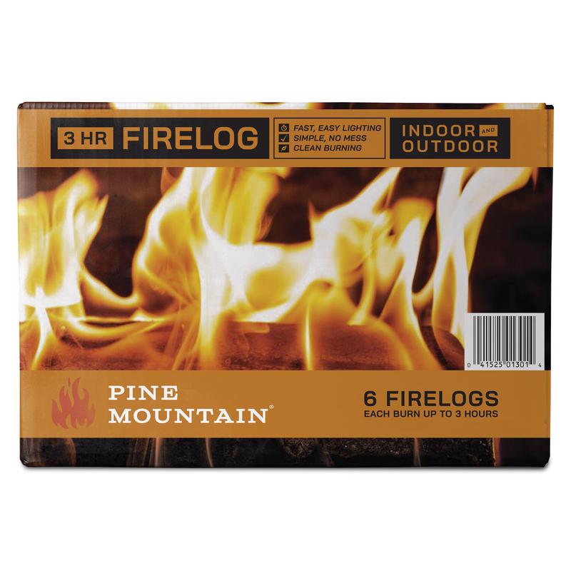 Pine Mountain Fire Log 3 hr 6 pk