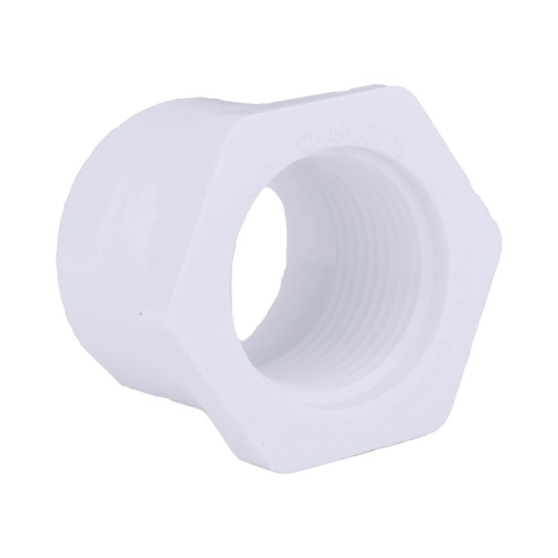 Charlotte Pipe Schedule 40 1 in. Spigot X 3/4 in. D FPT PVC Reducing Bushing 1 pk - Case of 25