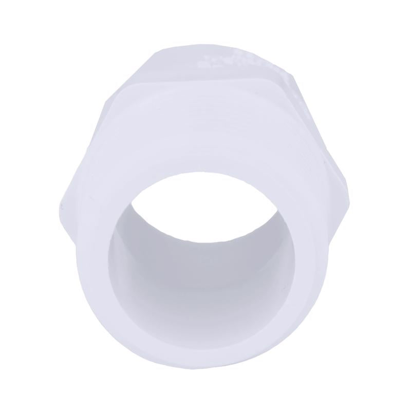 Charlotte Pipe Schedule 40 3/4 in. MPT X 1/2 in. D Slip PVC Pipe Adapter 1 pk - Case of 25