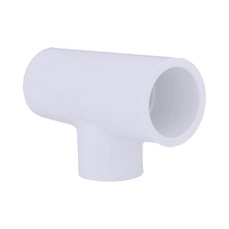 Charlotte Pipe Schedule 40 3/4 in. Slip X 3/4 in. D Slip PVC Reducing Tee 1 pk - Case of 25