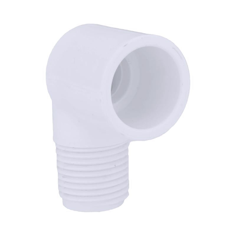 Charlotte Pipe Schedule 40 1/2 in. Slip X 1/2 in. D MPT PVC Street Elbow 1 pk - Case of 25