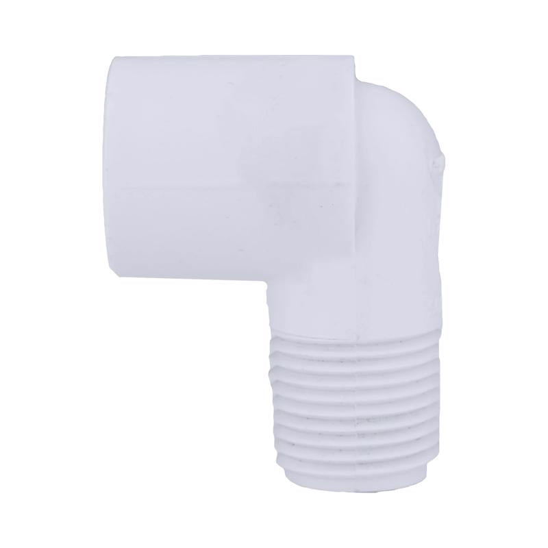 Charlotte Pipe Schedule 40 1/2 in. Slip X 1/2 in. D MPT PVC Street Elbow 1 pk - Case of 25
