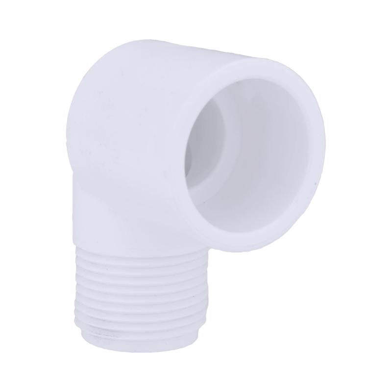 Charlotte Pipe Schedule 40 3/4 in. Slip X 3/4 in. D MPT PVC Street Elbow 1 pk - Case of 25