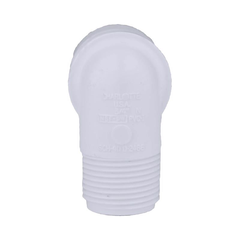 Charlotte Pipe Schedule 40 3/4 in. Slip X 3/4 in. D MPT PVC Street Elbow 1 pk - Case of 25