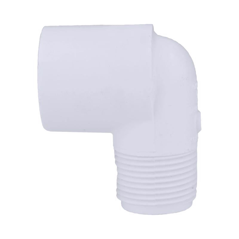 Charlotte Pipe Schedule 40 3/4 in. Slip X 3/4 in. D MPT PVC Street Elbow 1 pk - Case of 25