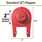 Korky Ultra High Performance Universal 2 Inch Toilet Flapper Red For Universal