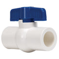 Homewerks 1-1/2 in. PVC Slip Ball Valve Full Port Quarter-Turn Lever For Potable Water