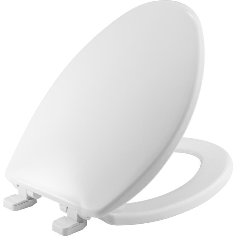 Mayfair by Bemis Caswell Slow Close Elongated White Plastic Toilet Seat - Case of 4