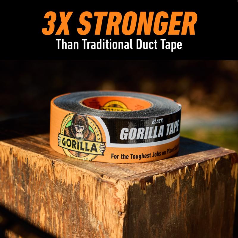 Gorilla 1.88 in. W X 10 yd L Black Duct Tape