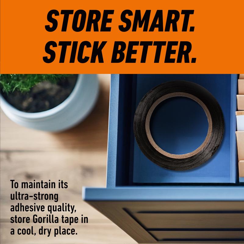Gorilla 1.88 in. W X 10 yd L Black Duct Tape