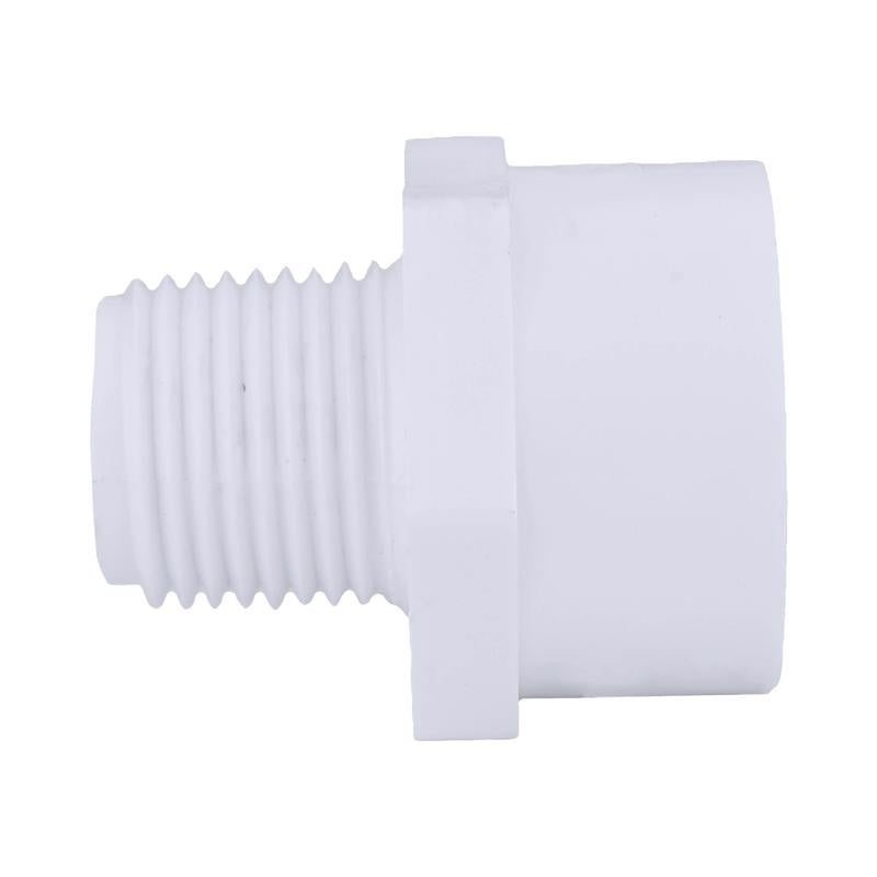 Charlotte Pipe Schedule 40 1/2 in. MPT X 3/4 in. D Slip PVC Pipe Adapter 1 pk - Case of 25