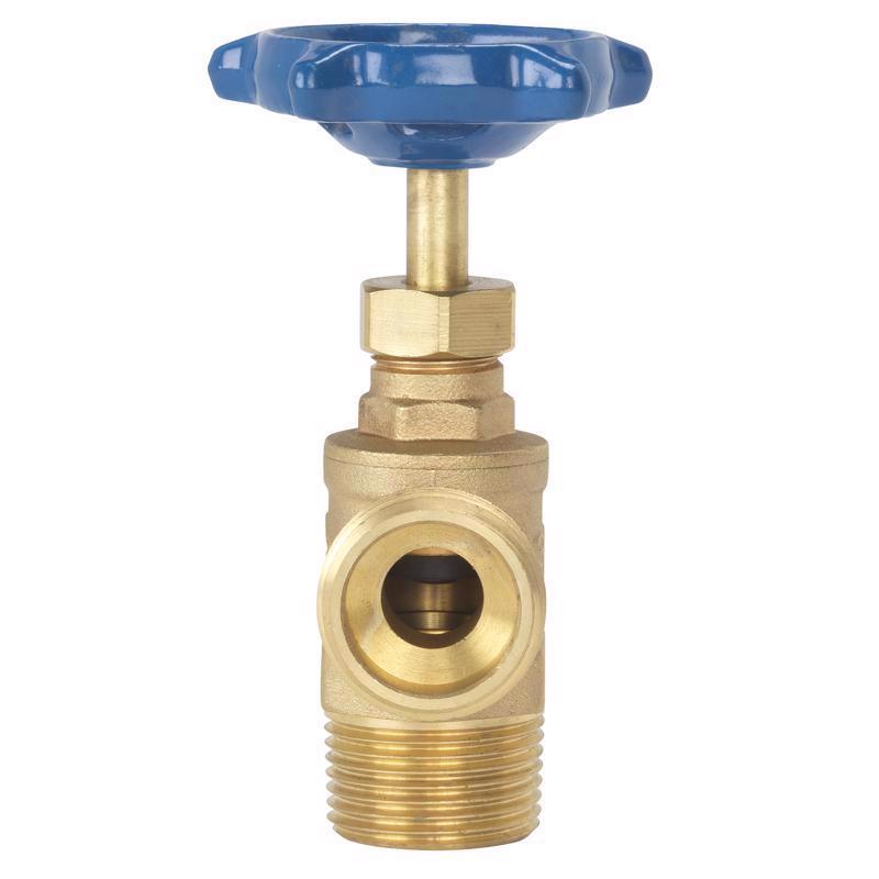 Homewerks 3/4 in. MIP in. X 3/4 in. Garden Hose Thread Brass Boiler Drain