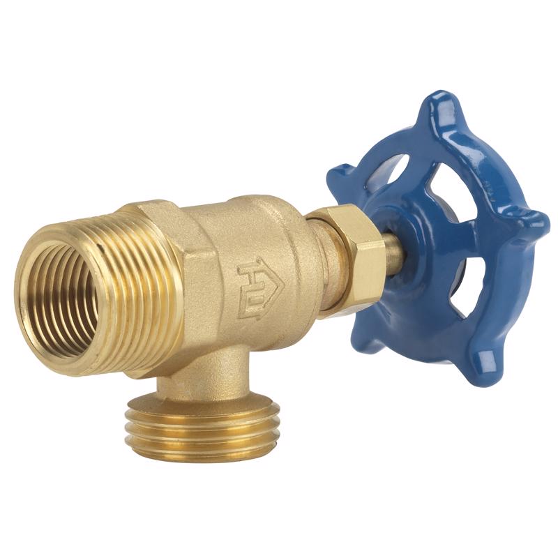 Homewerks 3/4 in. MIP in. X 3/4 in. Garden Hose Thread Brass Boiler Drain