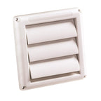 Deflect-O Supurr-Vent 6 in. L X 4 in. D White Plastic Vent Dryer Hood