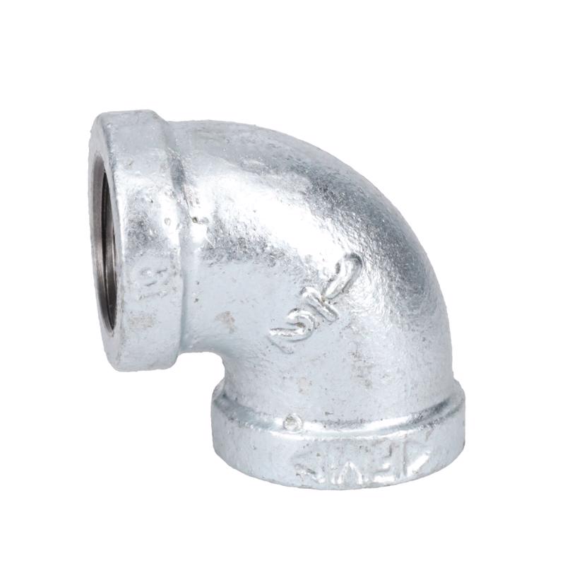STZ Industries 1/2 in. FIP each X 1/2 in. D FIP Galvanized Malleable Iron 90 Degree Elbow
