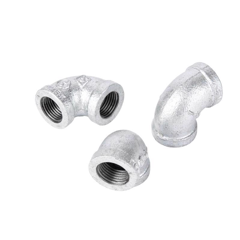 STZ Industries 1/2 in. FIP each X 1/2 in. D FIP Galvanized Malleable Iron 90 Degree Elbow