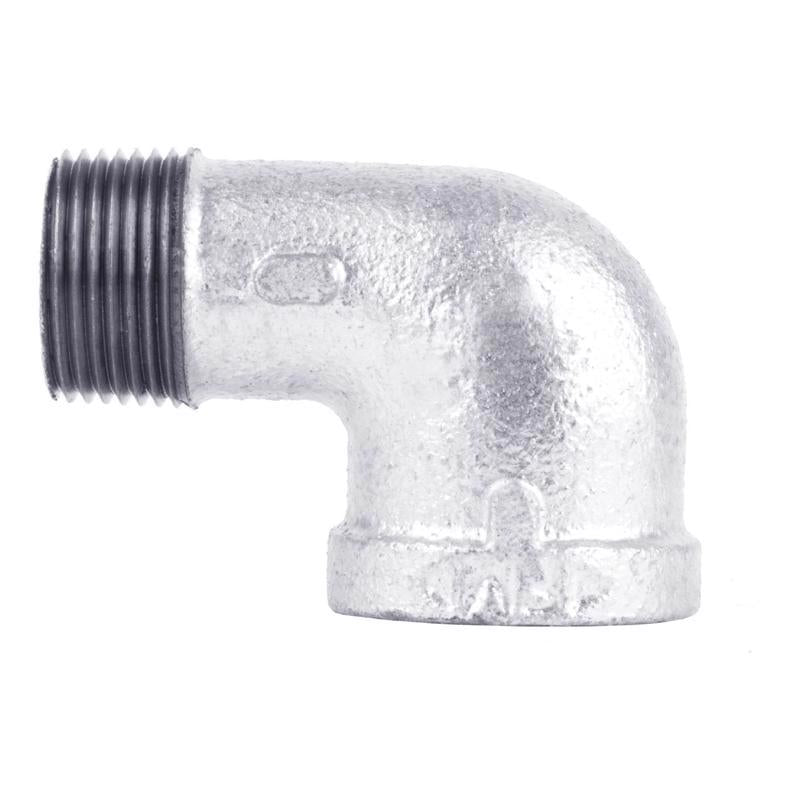 STZ Industries 1/2 in. FIP each X 1/2 in. D MIP Galvanized Malleable Iron 90 Degree Street Elbow - Case of 5