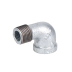 STZ Industries 1/2 in. FIP each X 1/2 in. D MIP Galvanized Malleable Iron 90 Degree Street Elbow - Case of 5
