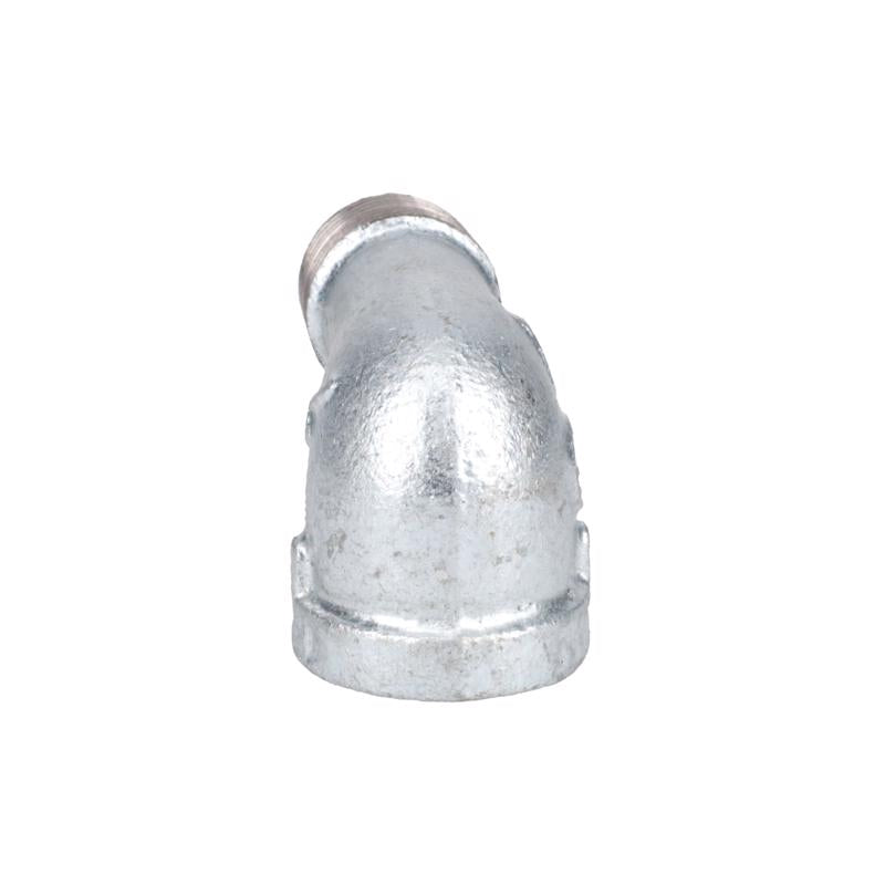 STZ Industries 1/2 in. FIP each X 1/2 in. D MIP Galvanized Malleable Iron 90 Degree Street Elbow - Case of 5