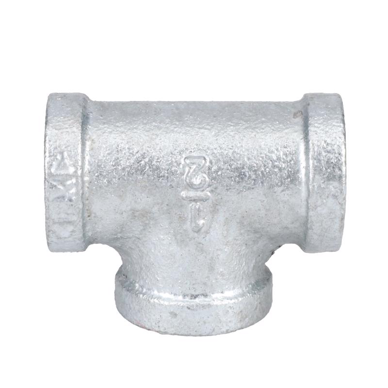 STZ Industries 1/2 in. FIP each X 1/2 in. D FIP 1/2 in. D FIP Galvanized Malleable Iron Tee - Case of 5