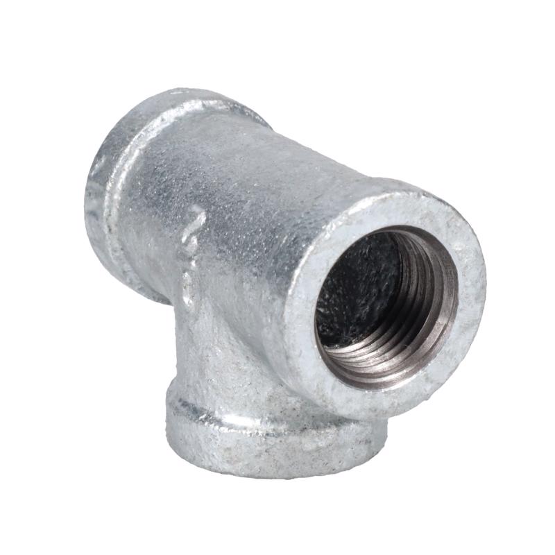 STZ Industries 1/2 in. FIP each X 1/2 in. D FIP 1/2 in. D FIP Galvanized Malleable Iron Tee - Case of 5