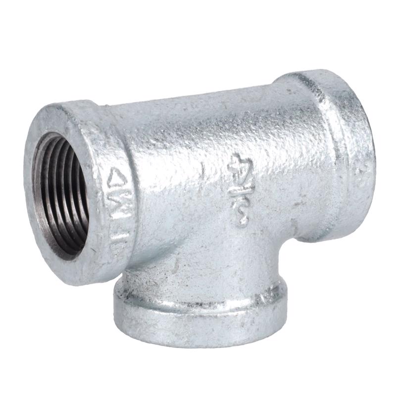 STZ Industries 3/4 in. FIP each X 3/4 in. D FIP 3/4 in. D FIP Galvanized Malleable Iron Tee - Case of 5