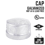 STZ Industries 1/2 in. FIP each Galvanized Malleable Iron Cap - Case of 5
