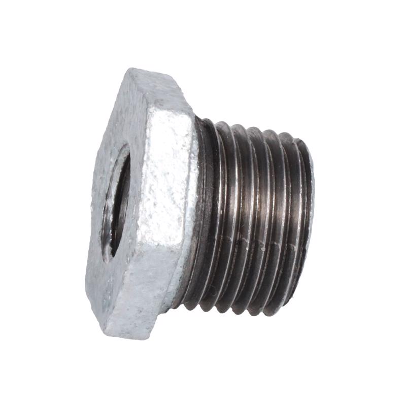 STZ Industries 1/2 in. MIP each X 1/4 in. D FIP Galvanized Malleable Iron Hex Bushing - Case of 5