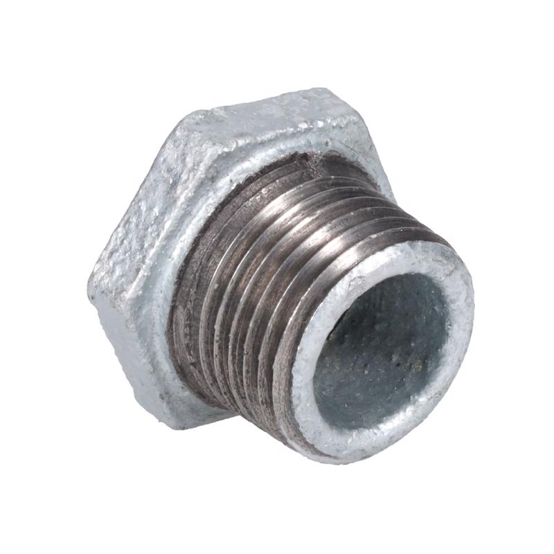 STZ Industries 1/2 in. MIP each X 1/4 in. D FIP Galvanized Malleable Iron Hex Bushing - Case of 5