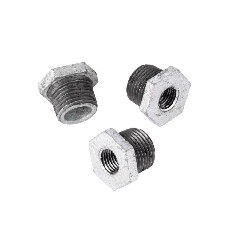 STZ Industries 1/2 in. MIP each X 1/4 in. D FIP Galvanized Malleable Iron Hex Bushing - Case of 5