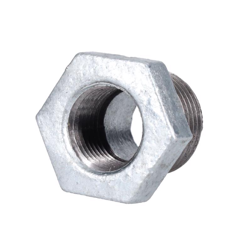 STZ Industries 1/2 in. MIP each X 3/8 in. D FIP Galvanized Malleable Iron Hex Bushing