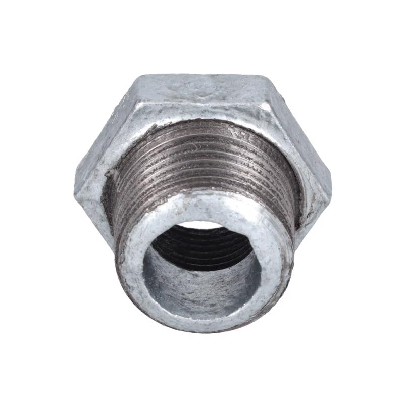 STZ Industries 1/2 in. MIP each X 3/8 in. D FIP Galvanized Malleable Iron Hex Bushing