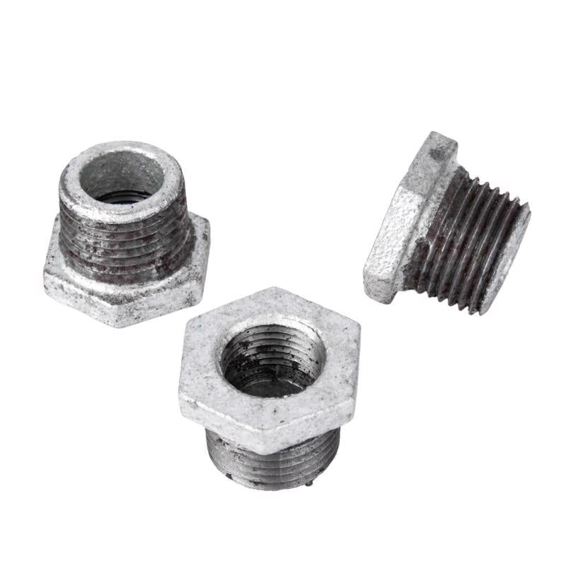 STZ Industries 1/2 in. MIP each X 3/8 in. D FIP Galvanized Malleable Iron Hex Bushing