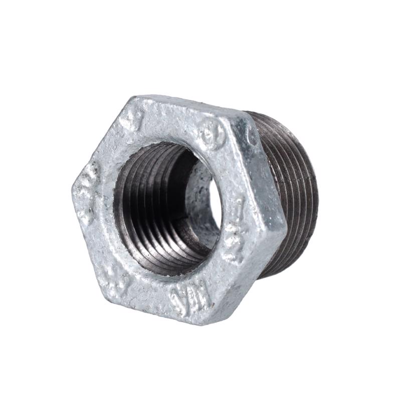 STZ Industries 3/4 in. MIP each X 1/2 in. D FIP Galvanized Malleable Iron Hex Bushing - Case of 5