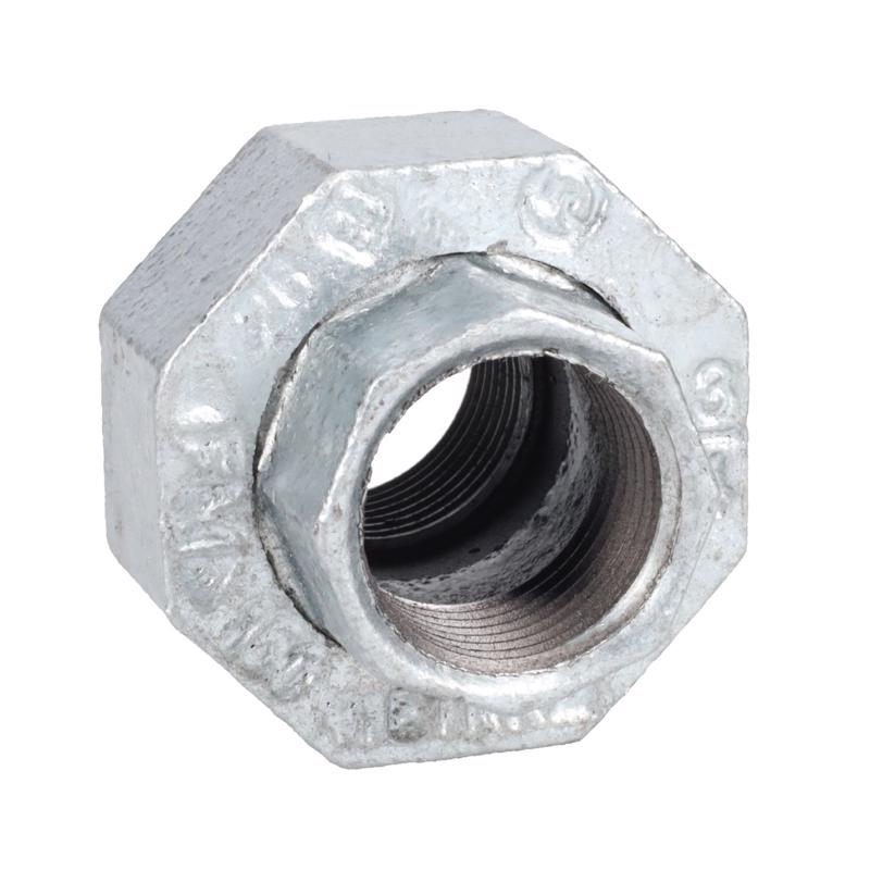 STZ Industries 3/4 in. FIP each X 3/4 in. D FIP Galvanized Malleable Iron Union - Case of 5