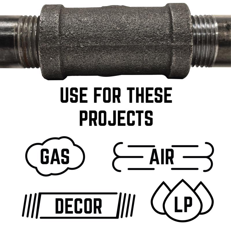 STZ Industries 1/2 in. FIP each X 1/2 in. D FIP Black Malleable Iron 90 Degree Elbow - Case of 5