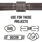 STZ Industries 3/4 in. FIP each X 3/4 in. D FIP Black Malleable Iron Coupling - Case of 5