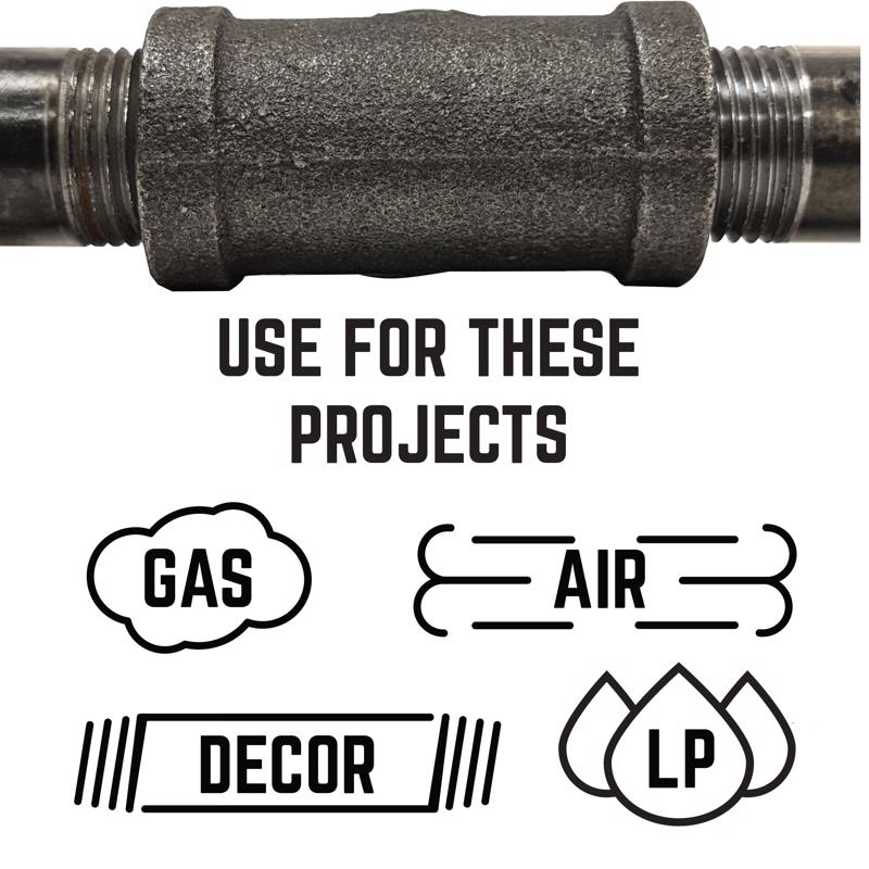 STZ Industries 1/2 in. MIP each Black Malleable Iron Plug - Case of 5