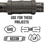 STZ Industries 1/2 in. MIP each Black Malleable Iron Plug - Case of 5