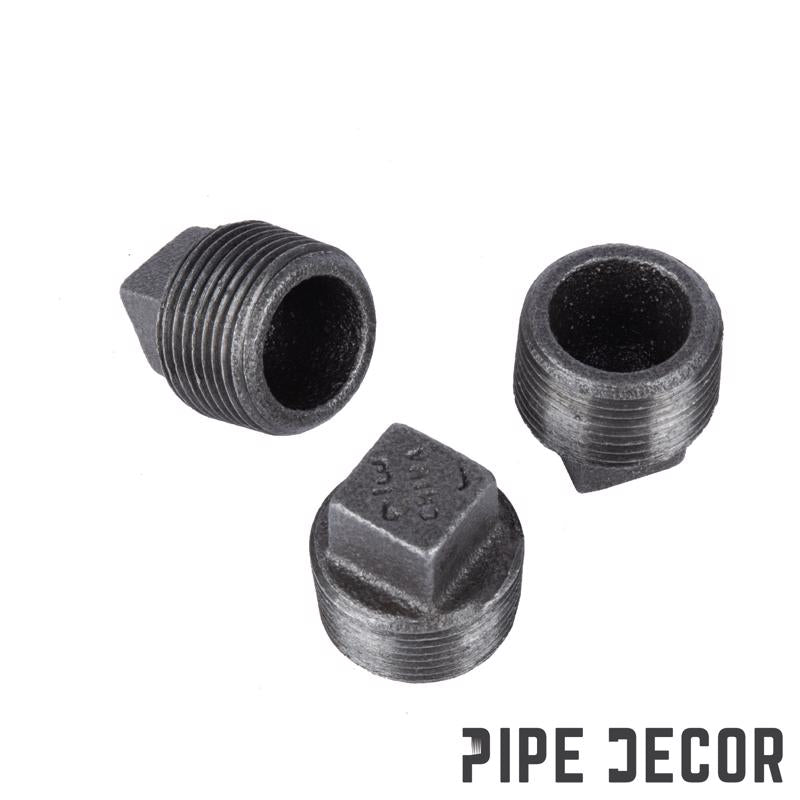 STZ Industries 1/2 in. MIP each Black Malleable Iron Plug - Case of 5