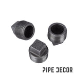 STZ Industries 1/2 in. MIP each Black Malleable Iron Plug - Case of 5