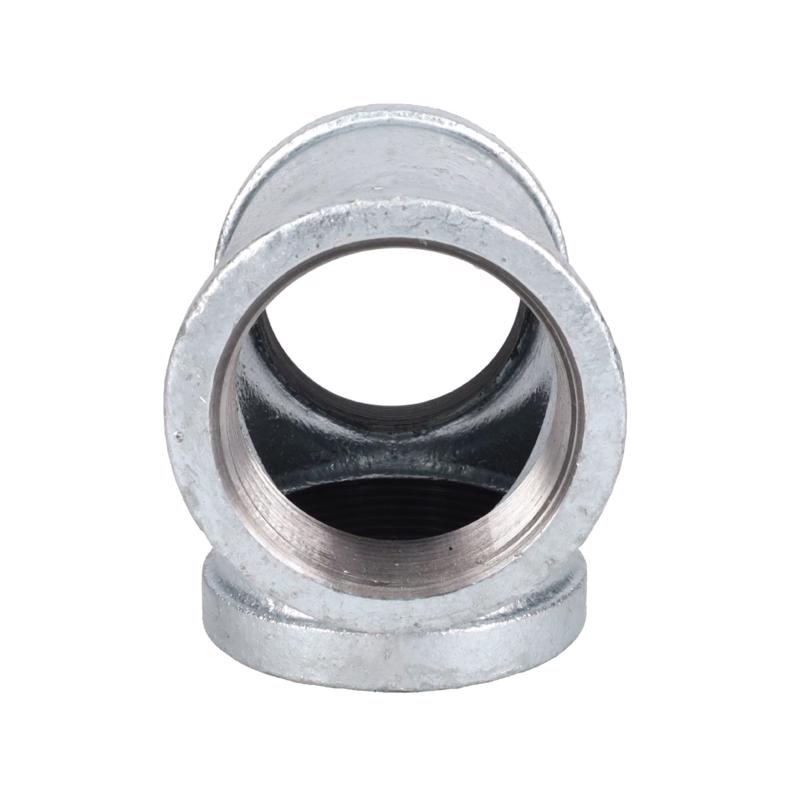 STZ Industries 2 in. FIP each X 2 in. D FIP 2 in. D FIP Galvanized Malleable Iron Tee