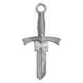 Lucky Line Sword House Key Blank Double For KW1 Silver - Case of 5