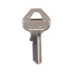 HILLMAN Padlock Key Blank Single Silver - Case of 10
