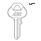 HILLMAN Padlock Key Blank Single Silver - Case of 10