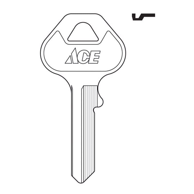HILLMAN Home Padlock Key Blank Single Silver