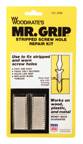 Woodmate's Mr. Grip 3/4 in. D X 2 in. L Steel Round Head Screw Hole Repair Kit 1 pk