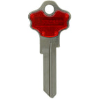 HILLMAN Traditional Key House/Office Key Blank 97 Single For Kwikset Locks Blue/Silver - Case of 10