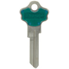HILLMAN Traditional Key House/Office Key Blank 97 Single For Kwikset Locks Blue/Silver - Case of 10