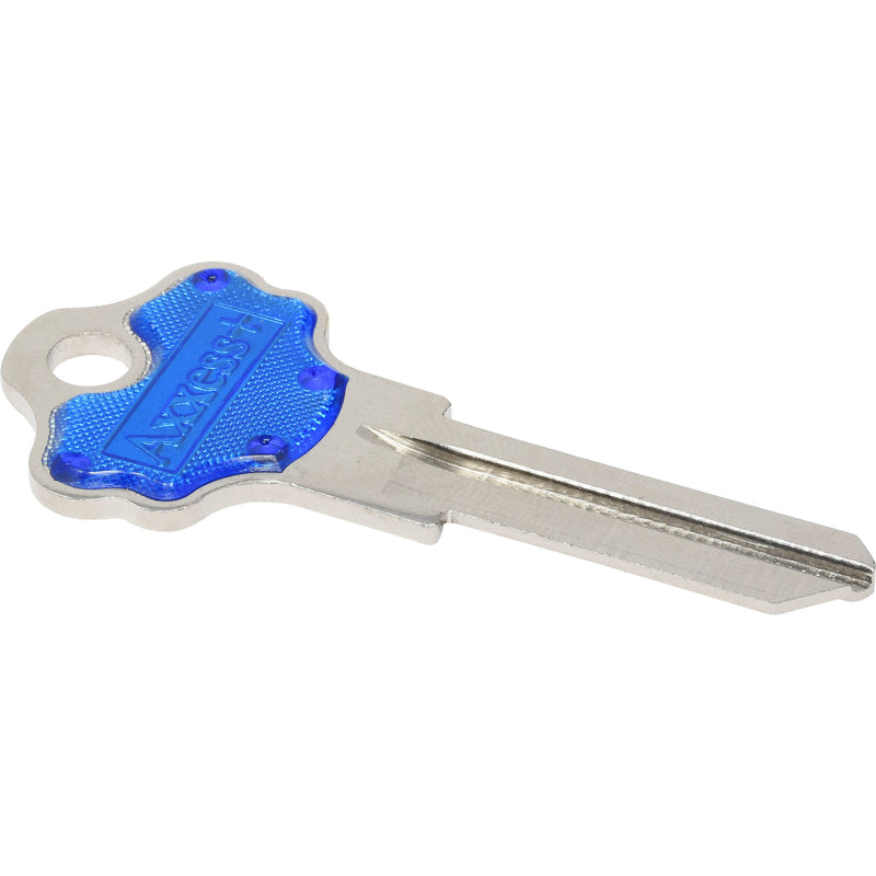 HILLMAN Traditional Key House/Office Key Blank 97 Single For Kwikset Locks Blue/Silver - Case of 10